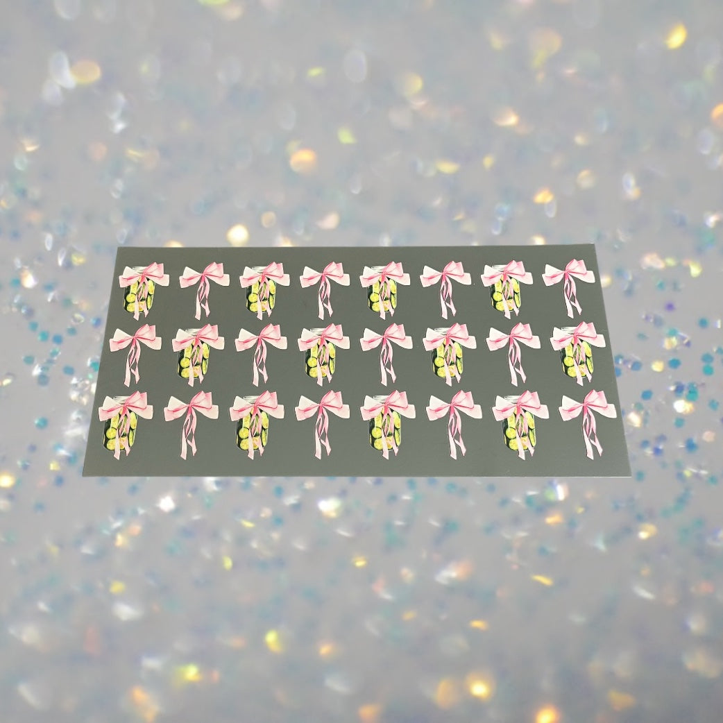 Pickles w/Bows-16oz UV DTF Double Sided Cup Wrap