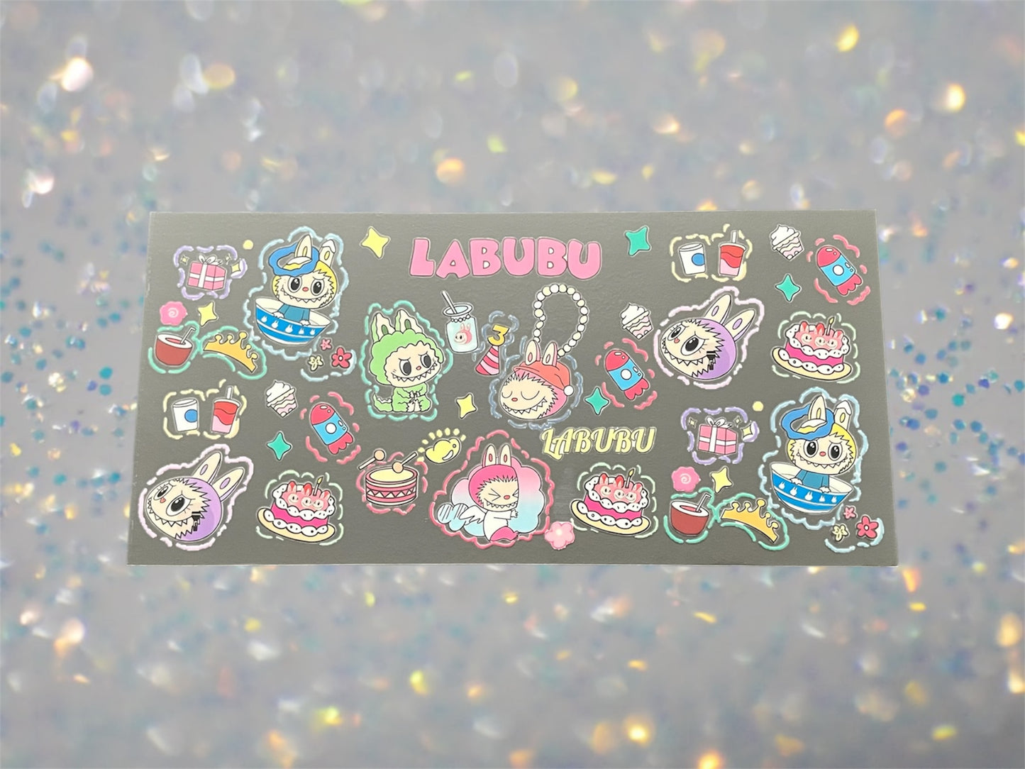 LabuBu Anniversary-16oz UV DTF Double Sided Cup Wrap