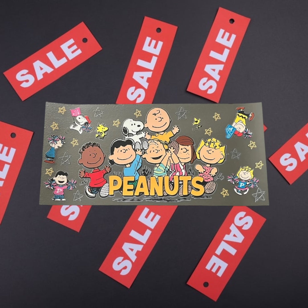 Peanuts-CLEARANCE 16oz UV DTF Double Sided Cup Wrap