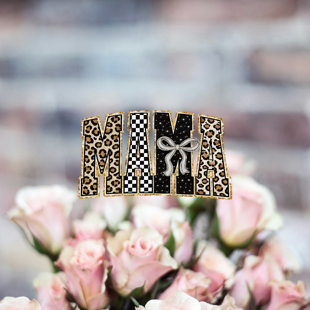 Mother's Day Mama Leopard Print- Holiday DTF Transfer
