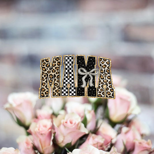 Mother's Day Mama Leopard Print- Holiday DTF Transfer