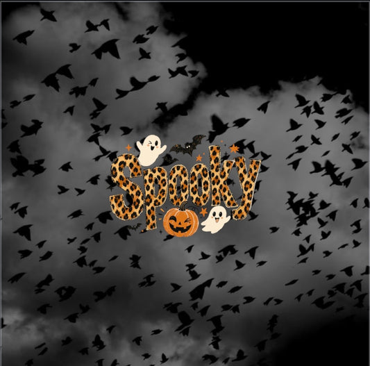 Halloween Spooky Leopard - Holiday DTF Transfer