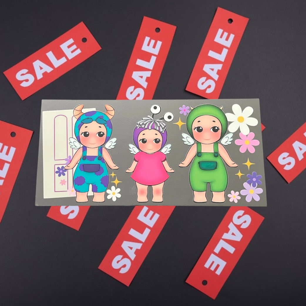 Monster Angels-CLEARANCE 16oz UV DTF Double Sided Cup Wrap