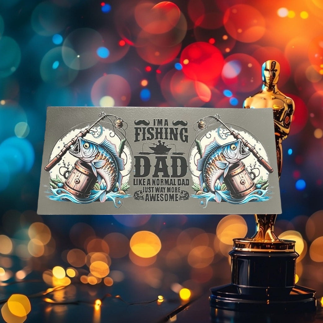 Father’s Day Fishing Dad -Holiday 16oz UV DTF Double Sided Cup Wrap