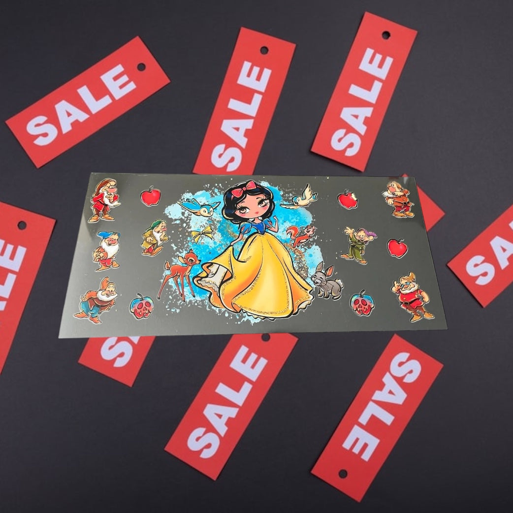 Snow Princess-CLEARANCE 16oz UV DTF Double Sided Cup Wrap