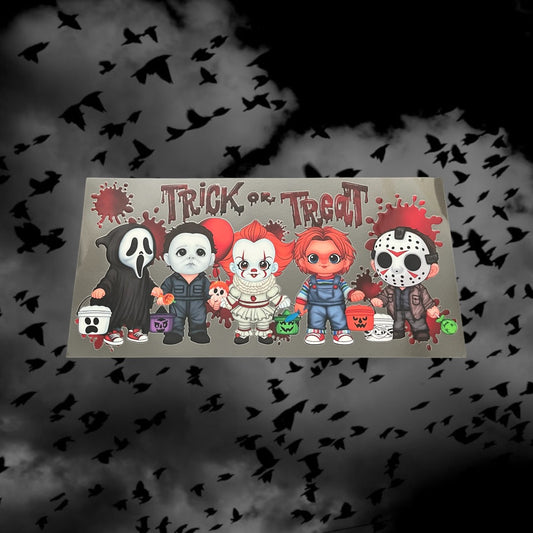 Halloween Horror Trick or Treat-16oz UV DTF Double Sided Cup Wrap