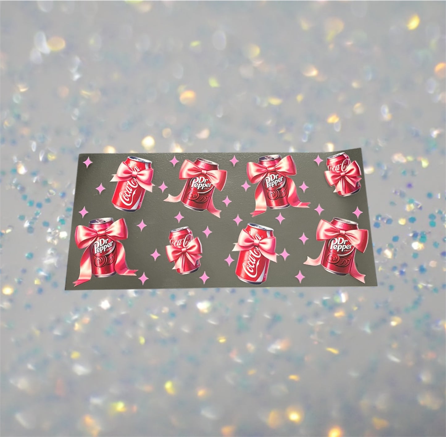 Dr. P & Cola w/Bows-16oz UV DTF Double Sided Cup Wrap