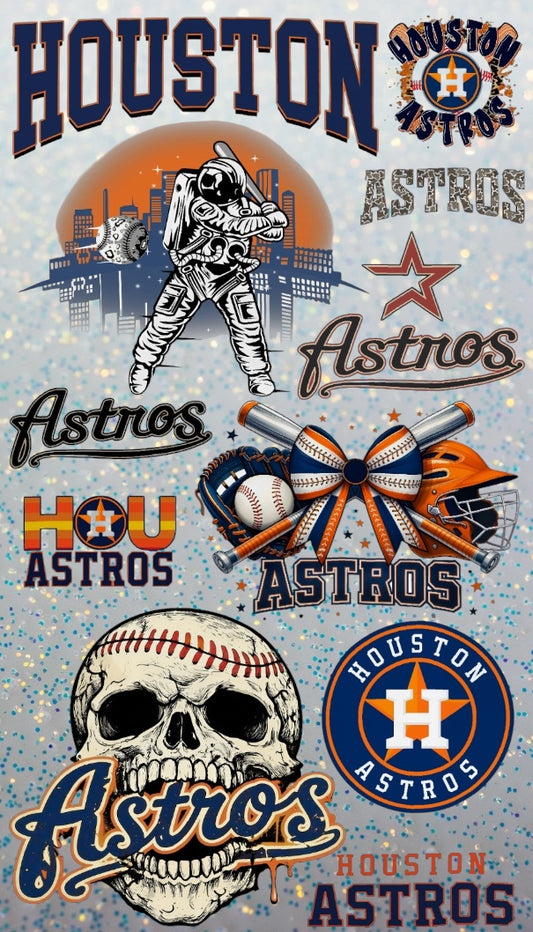 Houston Astros- DTF Transfer Mini Gang Sheet