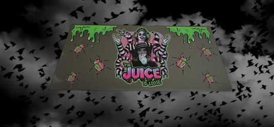 Halloween Beetle Juice is loose-16oz UV DTF Double Sided Cup Wrap