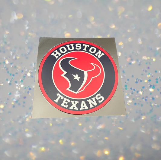 Houston Football-UV DTF Double Sided 4" Decal